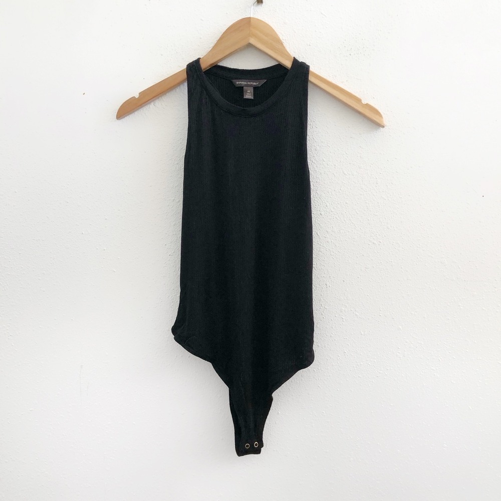 BANANA REPUBLIC Ribbed Sleeveless Bodysuit Size XS‎
